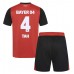 Maillot de foot Bayer Leverkusen Jonathan Tah #4 Domicile vêtements enfant 2024-25 Manches Courtes (+ pantalon court)